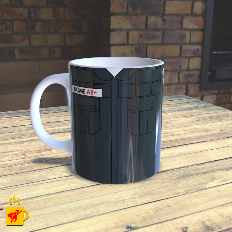 Caneca Polícia Militar Farda - PMERJ