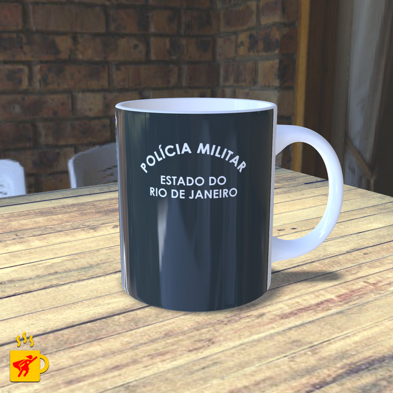 Caneca Polícia Militar Farda - PMERJ
