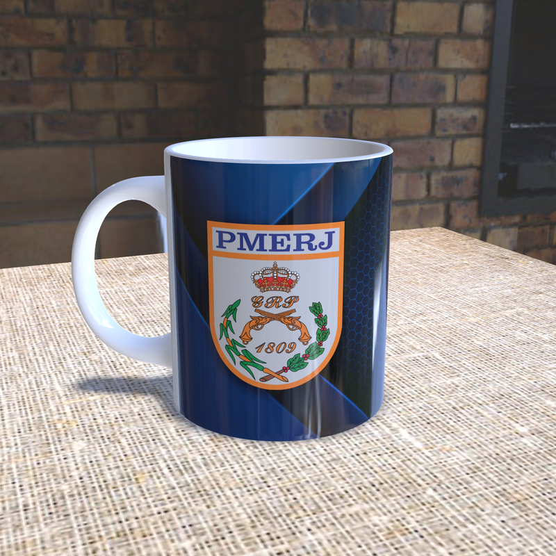 Caneca Polícia Militar Escudo - PMERJ