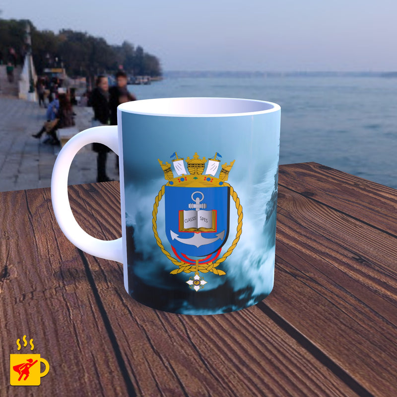Caneca Colégio Naval Navio de Guerra