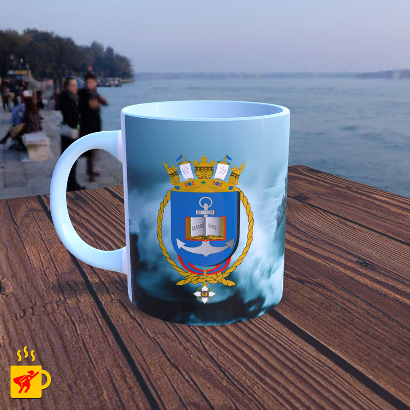 Caneca Colégio Naval Navio de Guerra