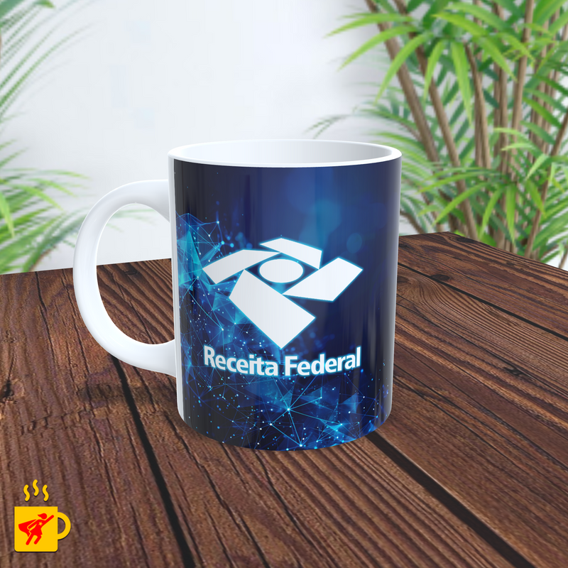 Caneca Auditor Fiscal Logomarca Receita Federal