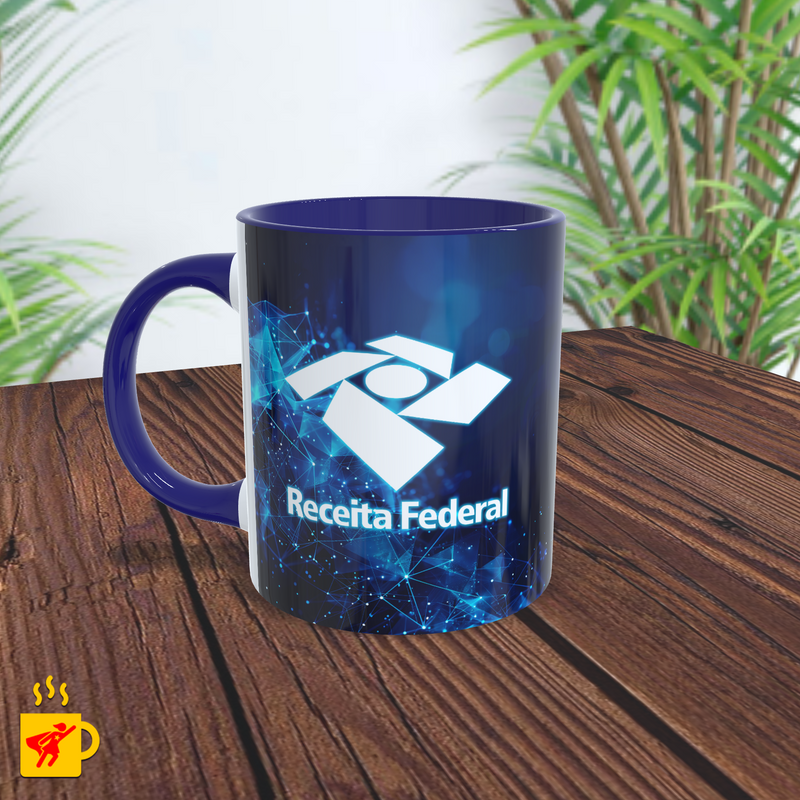 Caneca Auditor Fiscal Logomarca Receita Federal