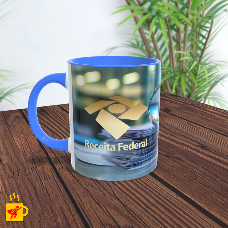 Caneca Auditor Fiscal Lupa Logomarca