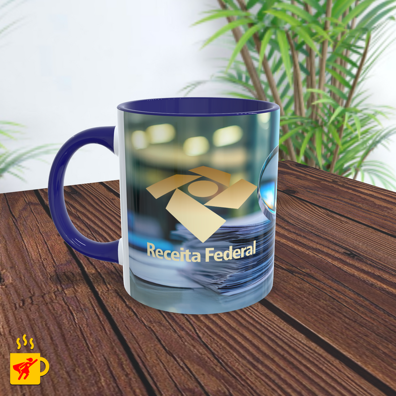 Caneca Auditor Fiscal Lupa Logomarca