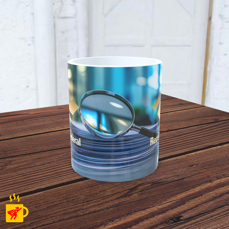 Caneca Auditor Fiscal Lupa Logomarca