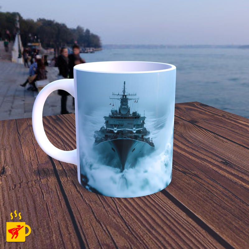 Caneca Marinha do Brasil Navio de Guerra