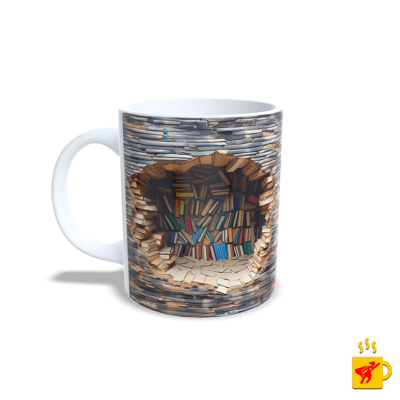 Caneca Estudos Livros Antigos