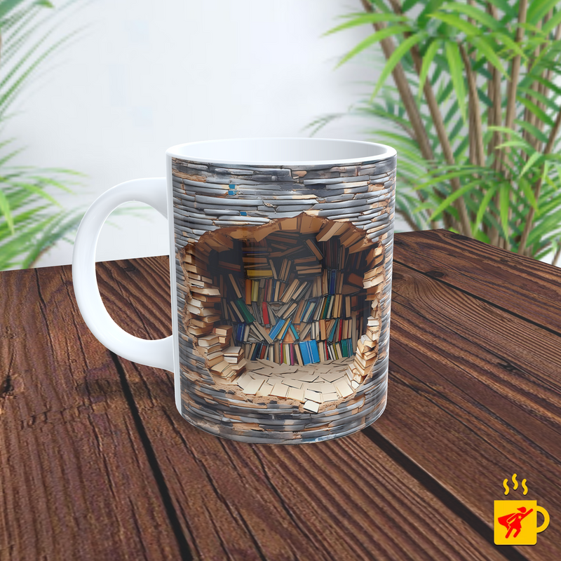 Caneca Estudos Livros Antigos