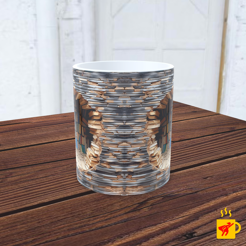 Caneca Estudos Livros Antigos