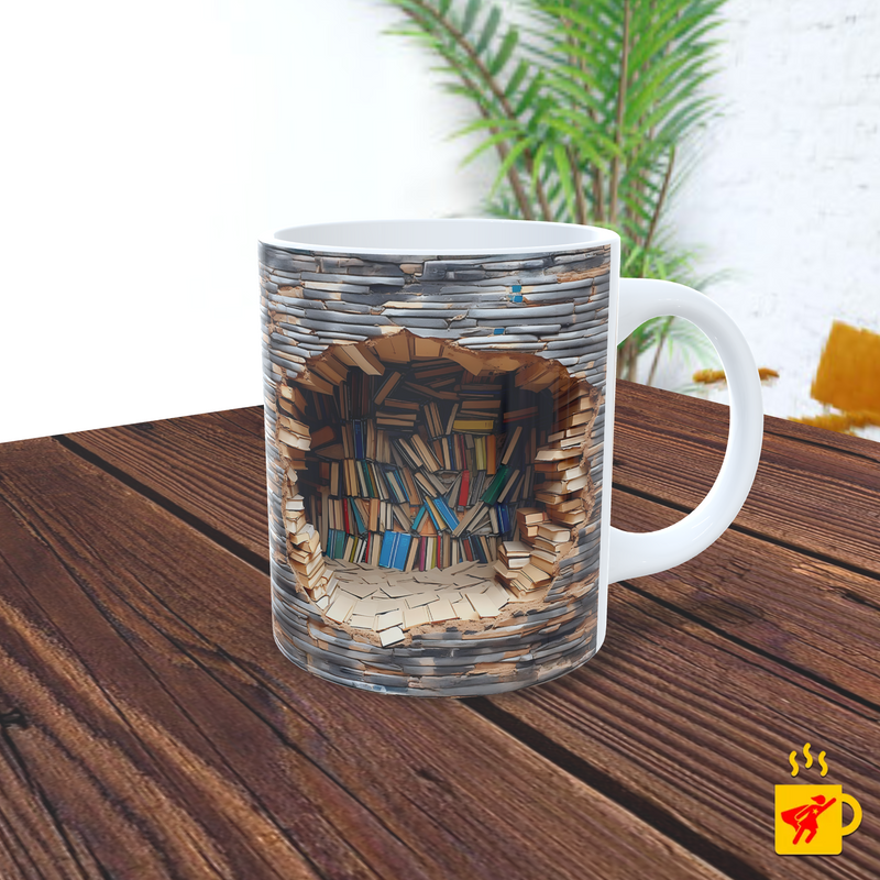 Caneca Estudos Livros Antigos