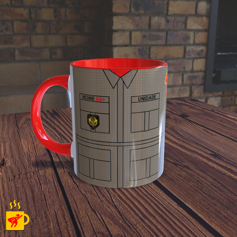 Caneca Corpo de Bombeiros Uniforme de Prontidão