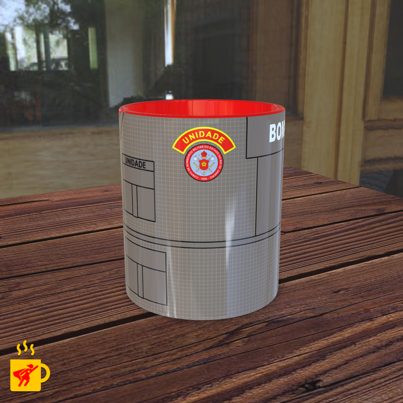 Caneca Corpo de Bombeiros Uniforme de Prontidão