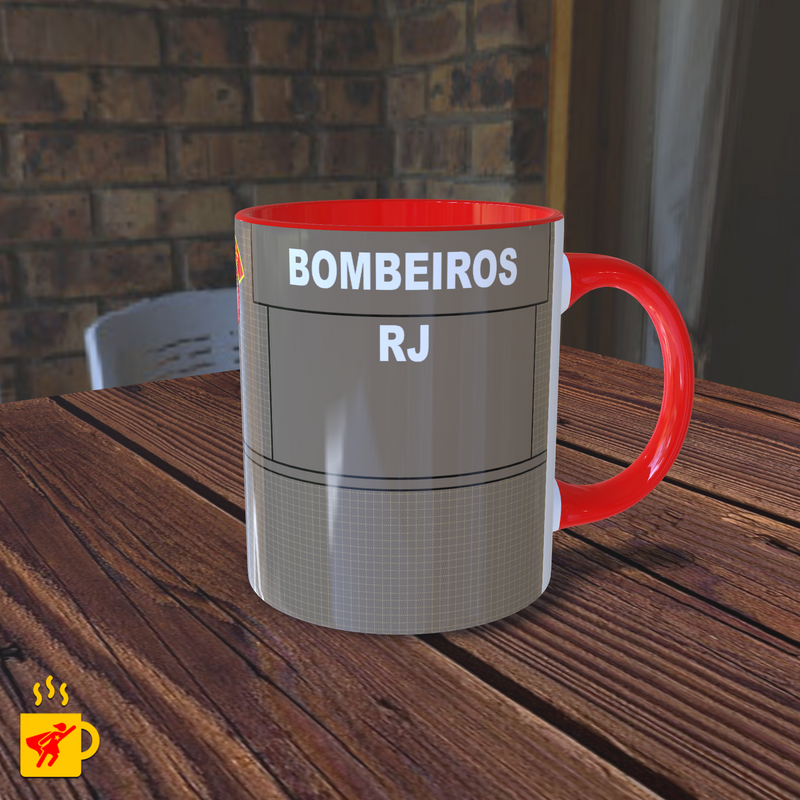 Caneca Corpo de Bombeiros Uniforme de Prontidão